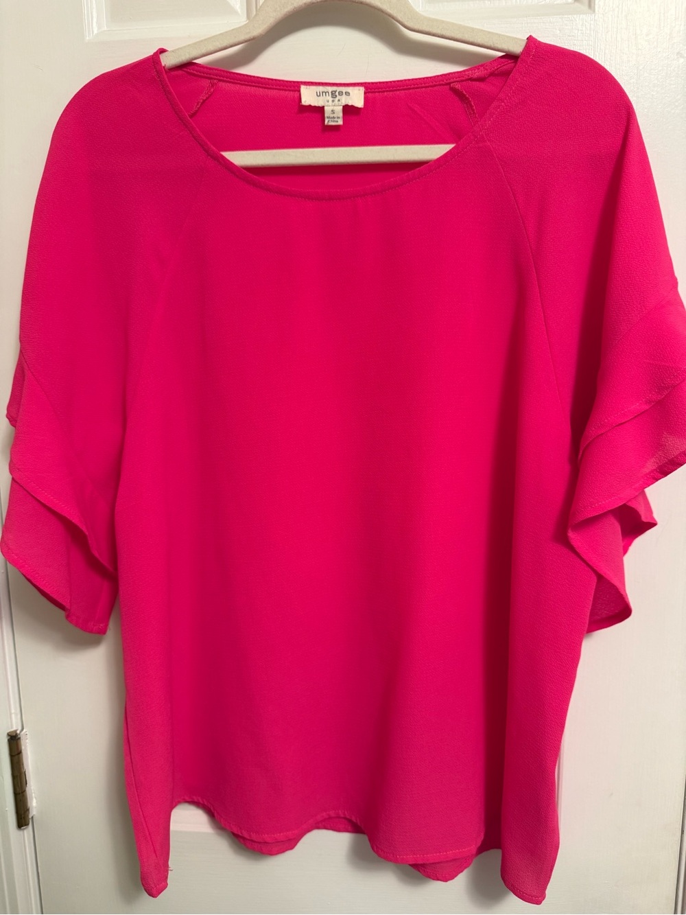 Umgee Top with Ruffled Sleeves